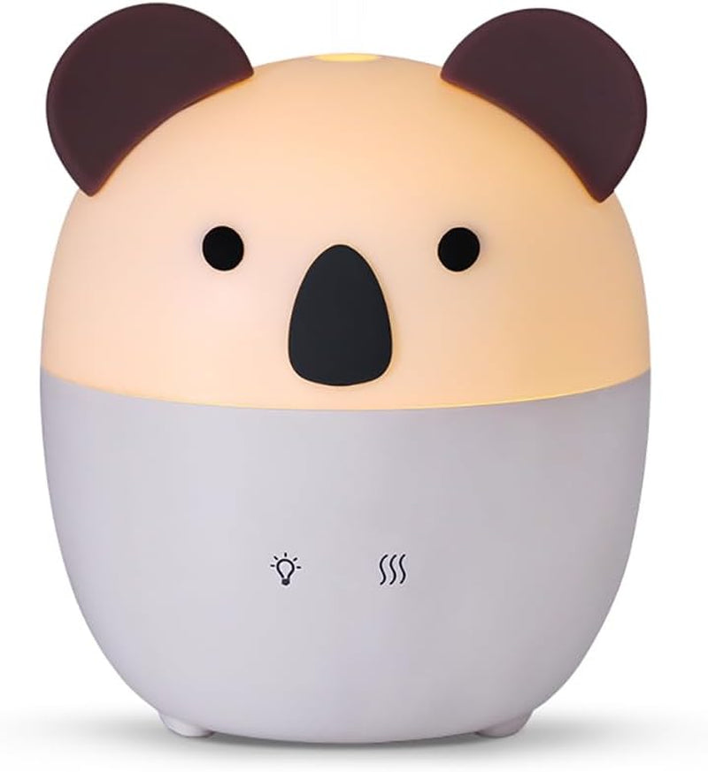 Koala USB Diffuser, 160Ml Cute Portable Travel Diffuser for Essential Oils, Mini Cool Mist Humidifier for Kids Children Home Bedroom