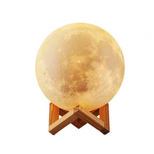 D5 8Cm Moon Lamp LED Night Light Battery Powered with Stand Starry Lamp Bedroom Decor Night Lights Kids Gift Moon Lamp Xmas Gift