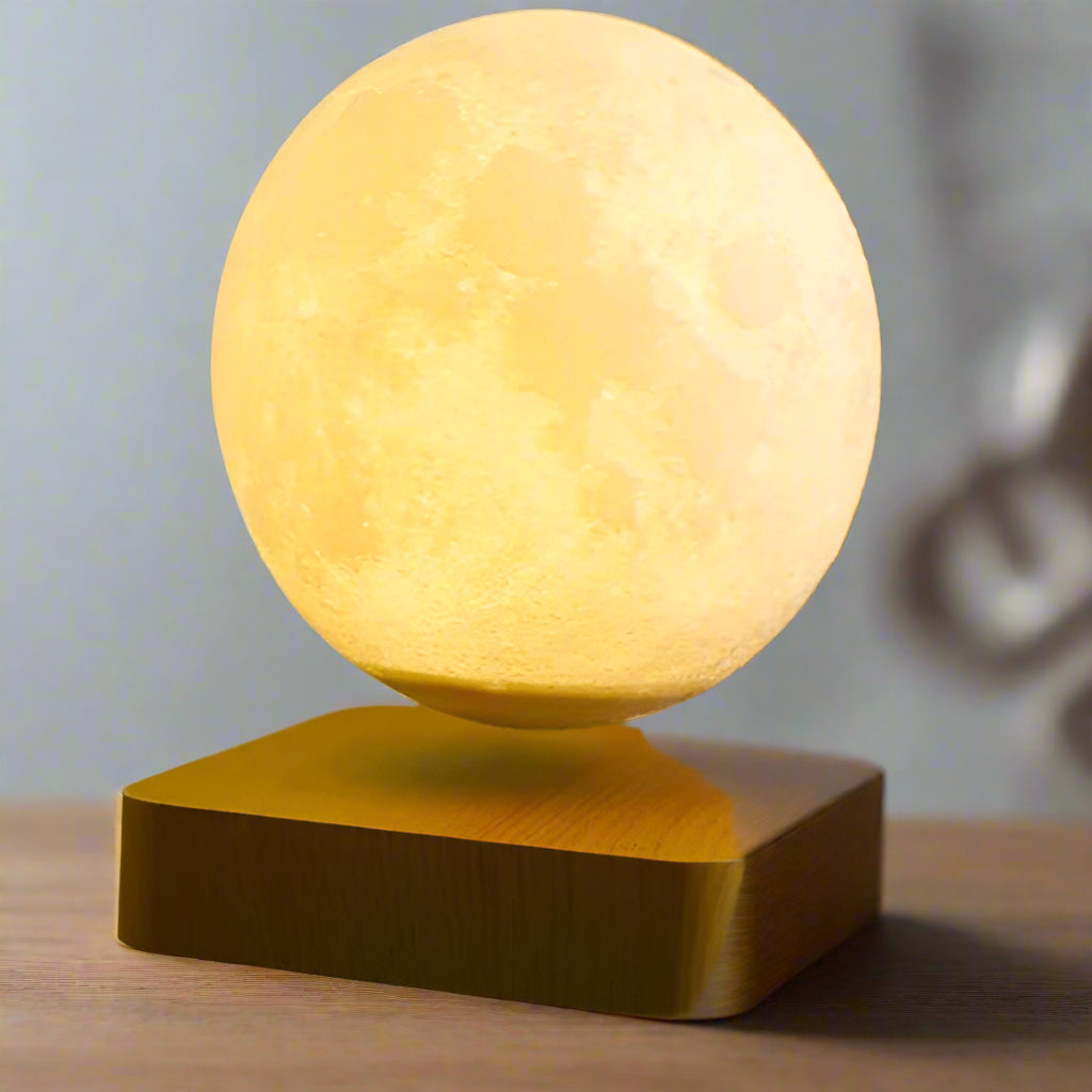 Night Light Levitating Moon Lamp Touch Magnetic Levitation Table Floating Lamp for Bedroom Decor New Year Gift Exotic Lamp